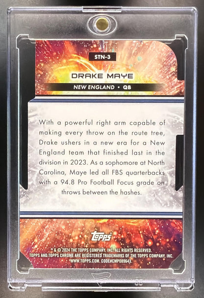 2024 Topps Cosmic Chrome Drake Maye #STN-3 Stella Nova RC