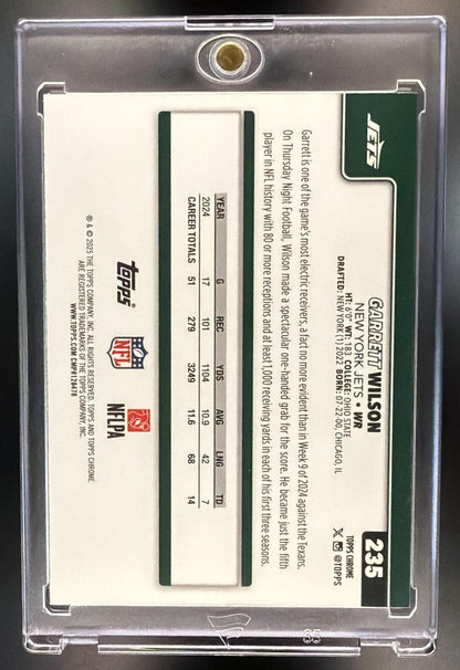 2025 Topps Chrome Garrett Wilson #235 Team Camo Variation SP