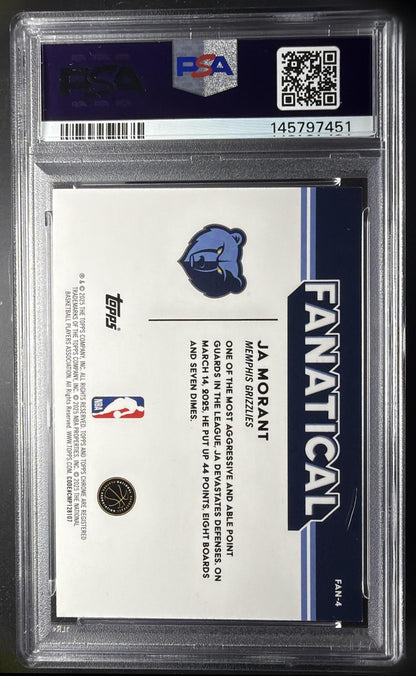 2025-26 Topps Chrome Ja Morant #FAN-4 Fanatical SSP PSA 10