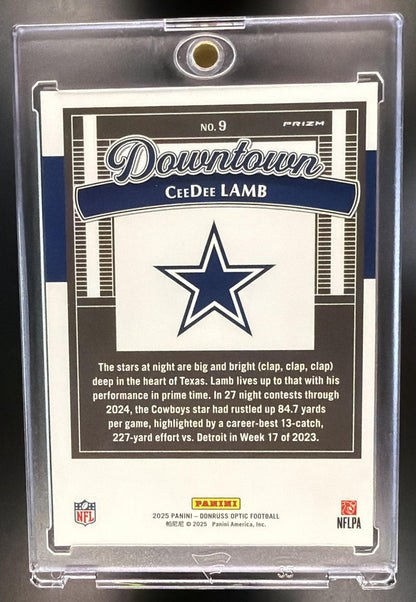 2025 Panini Donruss Optic CeeDee Lamb #9 Downtown