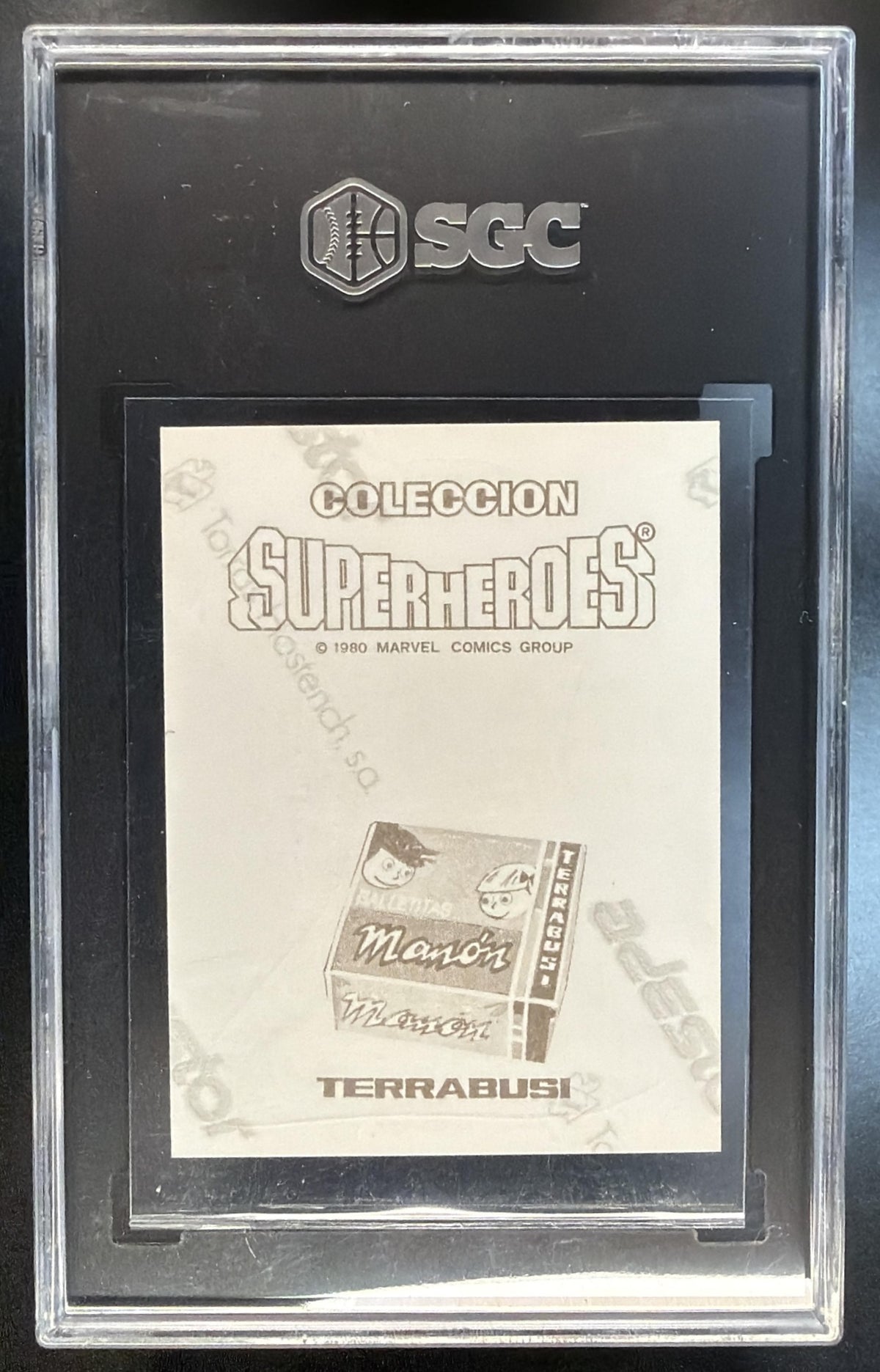 1980 Terrabusi Marvel Comics Sticker Mister Fantastic #243 Spanish SGC 8