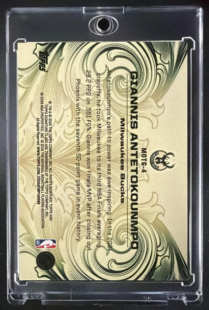 2025 Topps Signature Class Giannis Antetokounmpo #MOTG-4 Monarchs of the Game SSP