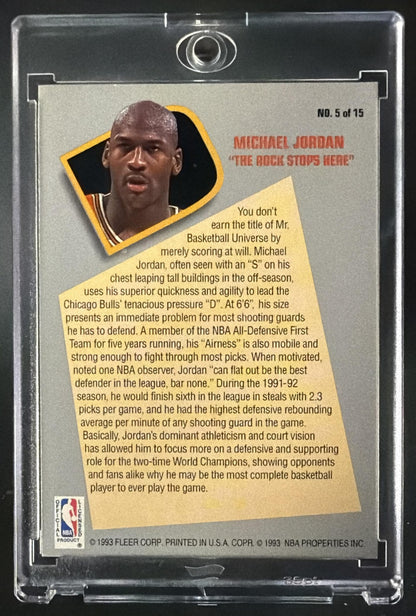 1992-93 Fleer Michael Jordan #5 All Stars Total D