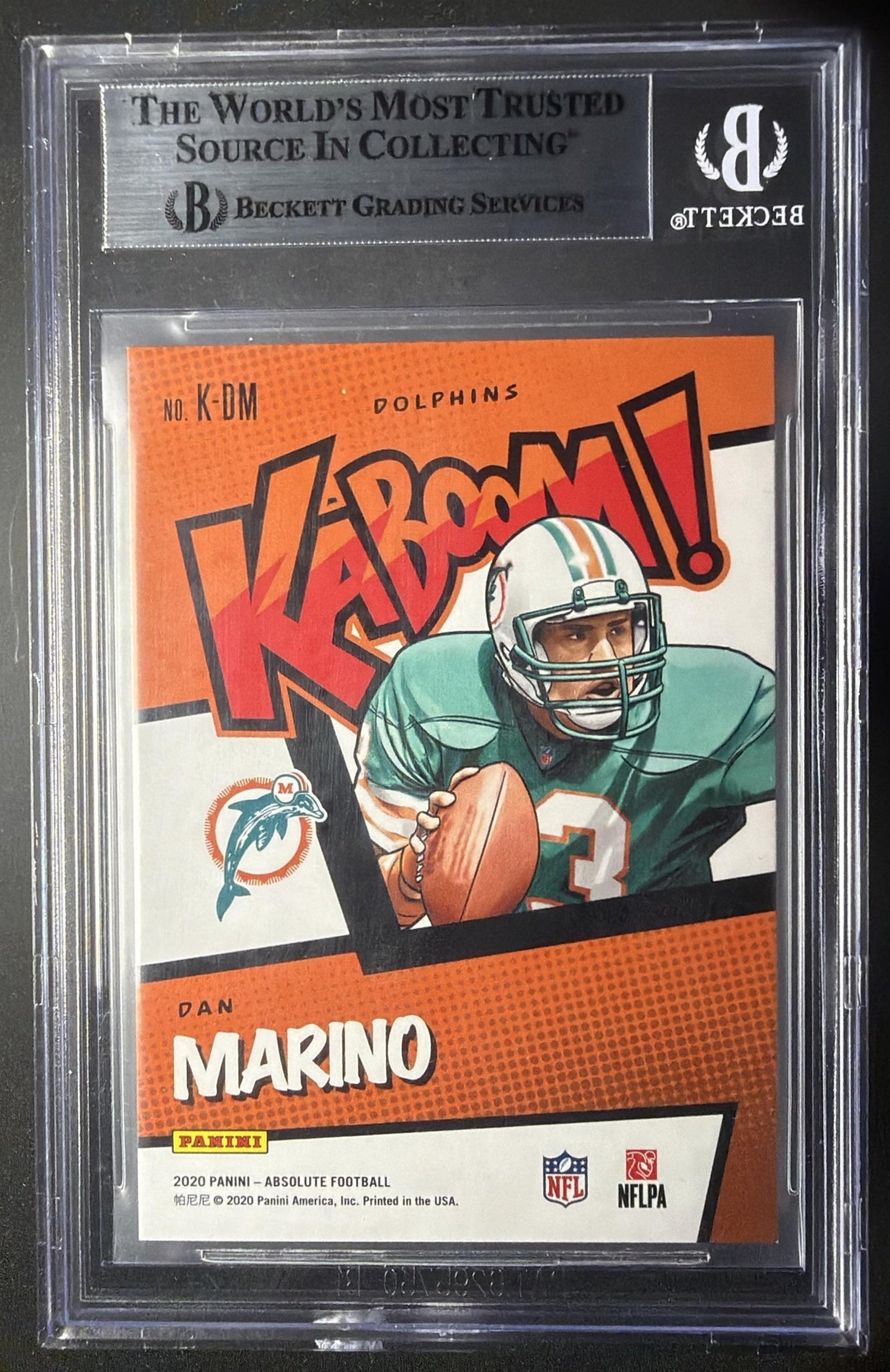 2020 Panini Absolute Dan Marino #K-DM Kaboom SSP BGS 9