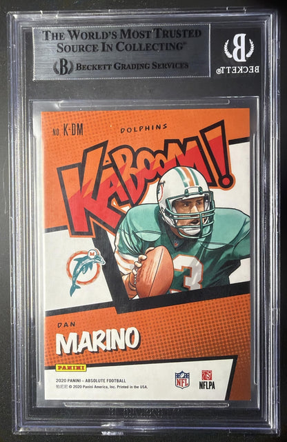 2020 Panini Absolute Dan Marino #K-DM Kaboom SSP BGS 9