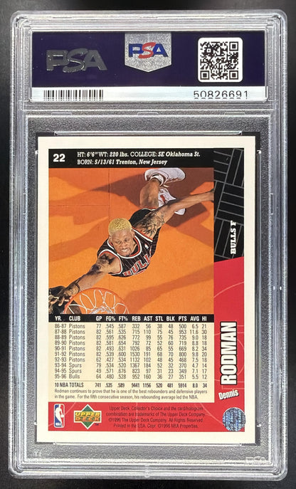 1996-97 Upper Deck Collector's Choice Dennis Rodman #22 PSA 10