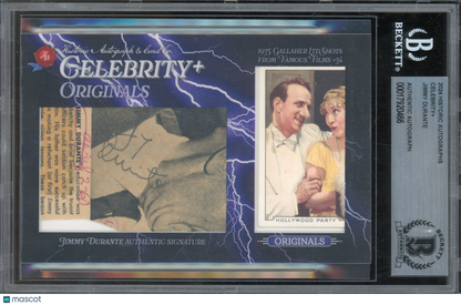 2024 Historic Autographs Jimmy Durante Beckett Authentic