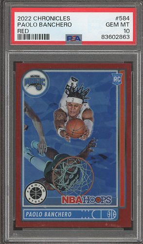 2022 Chronicles Paolo Banchero Red #584 /149 PSA 10 RC