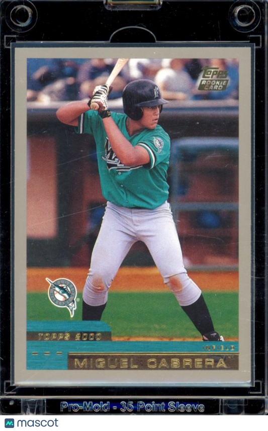 2000 Topps Traded Miguel Cabrera Rookie Card