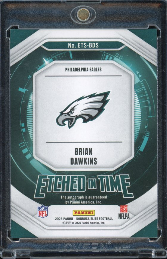 2025 Elite Brian Dawkins Etched In Time Auto /149