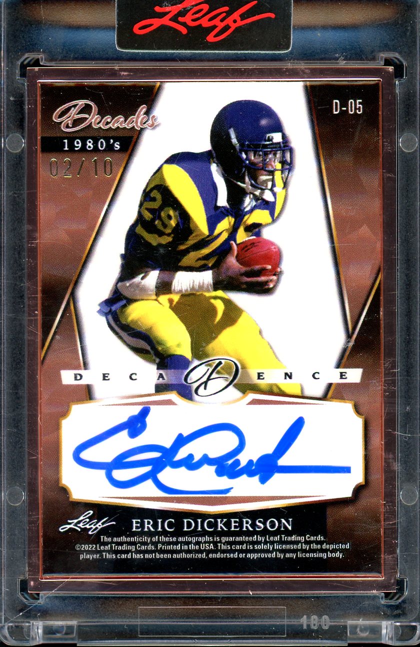 2022 Leaf Decadence Magic Johnson Eric Dickerson Dual Auto /10