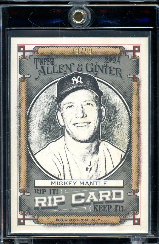 2024 Allen And Ginter Mickey Mantle Rip It /99