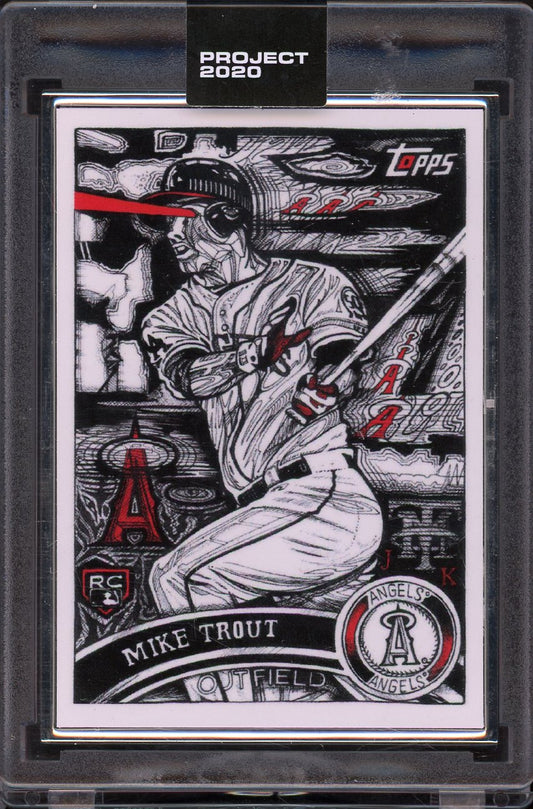 2020 Project Mike Trout Hand Numbered Artist Proof #121 17/20