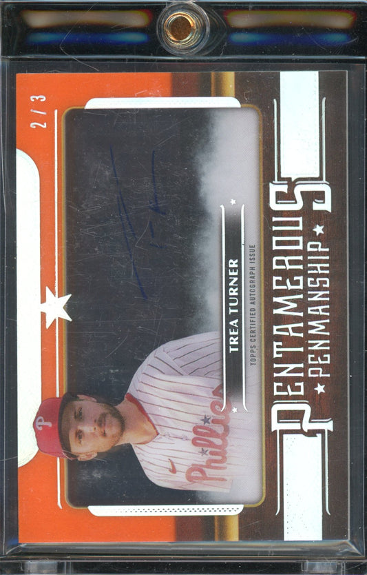 2023 Topps Five Star Trea Turner Auto /3