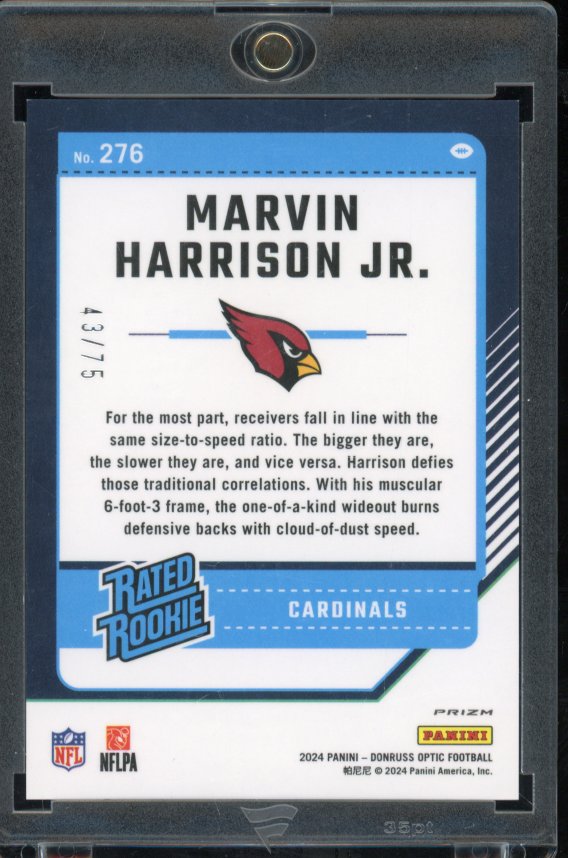 2024 Optic Marvin Harrison Electricity Rookie /75