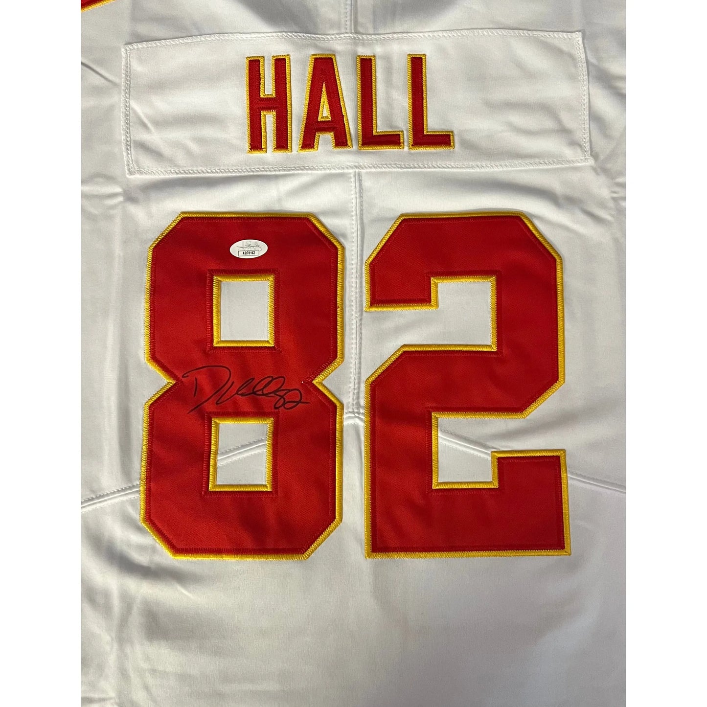 Dante Hall Autographed White KC Chiefs Jersey JSA COA