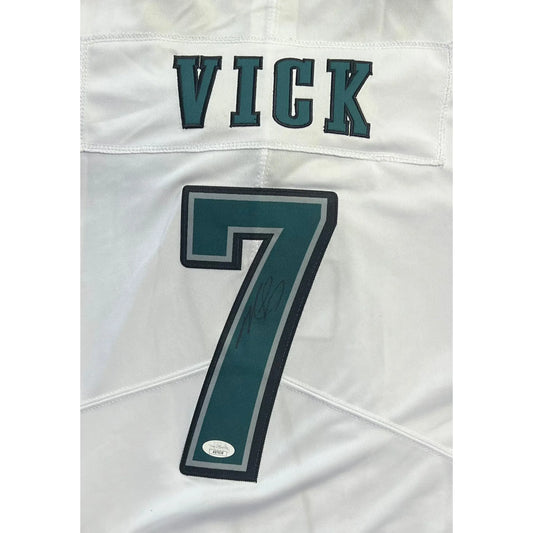 Michael Vick Autographed White Phi Eagles Jersey JSA COA