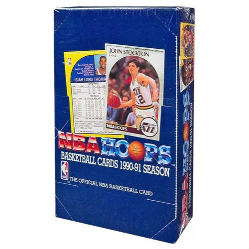 1990-91 NBA Hoops Basketball Hobby Box