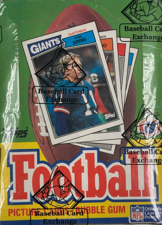 1987 Topps Football Sealed Wax Box BBCE Certified