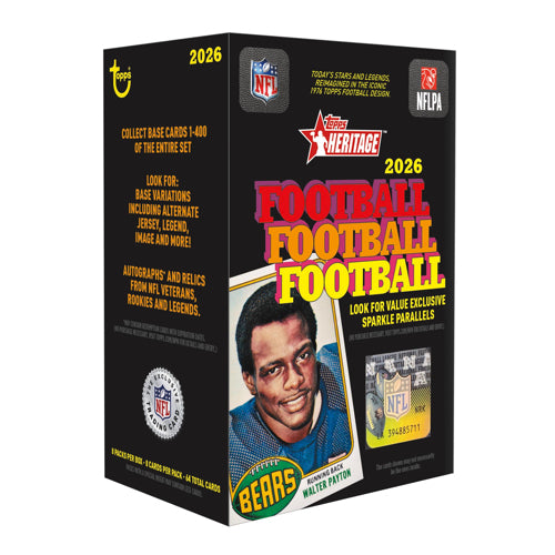 PRE ORDER 2026 Topps Heritage Football Blaster Box