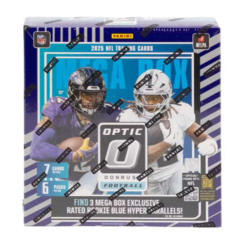 2025 Panini Donruss Optic Football Mega Box (Blue Hyper)