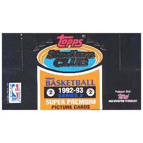 1992/93 Topps Stadium Club Series 2 Basketball Jumbo Box