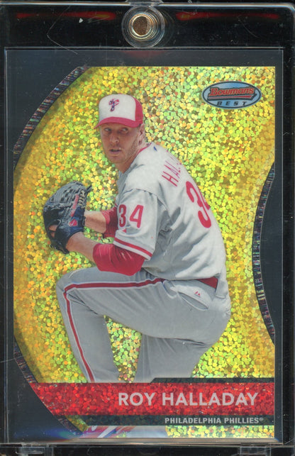 2021 Bowman's Best Roy Halladay Canary Die Cut 1/1