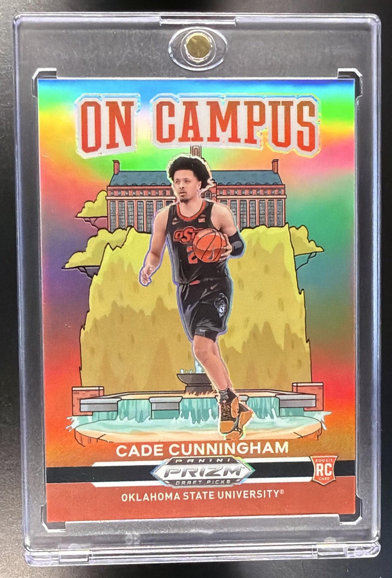 2021-22 Panini Prizm Draft Picks Cade Cunningham #1 On Campus
