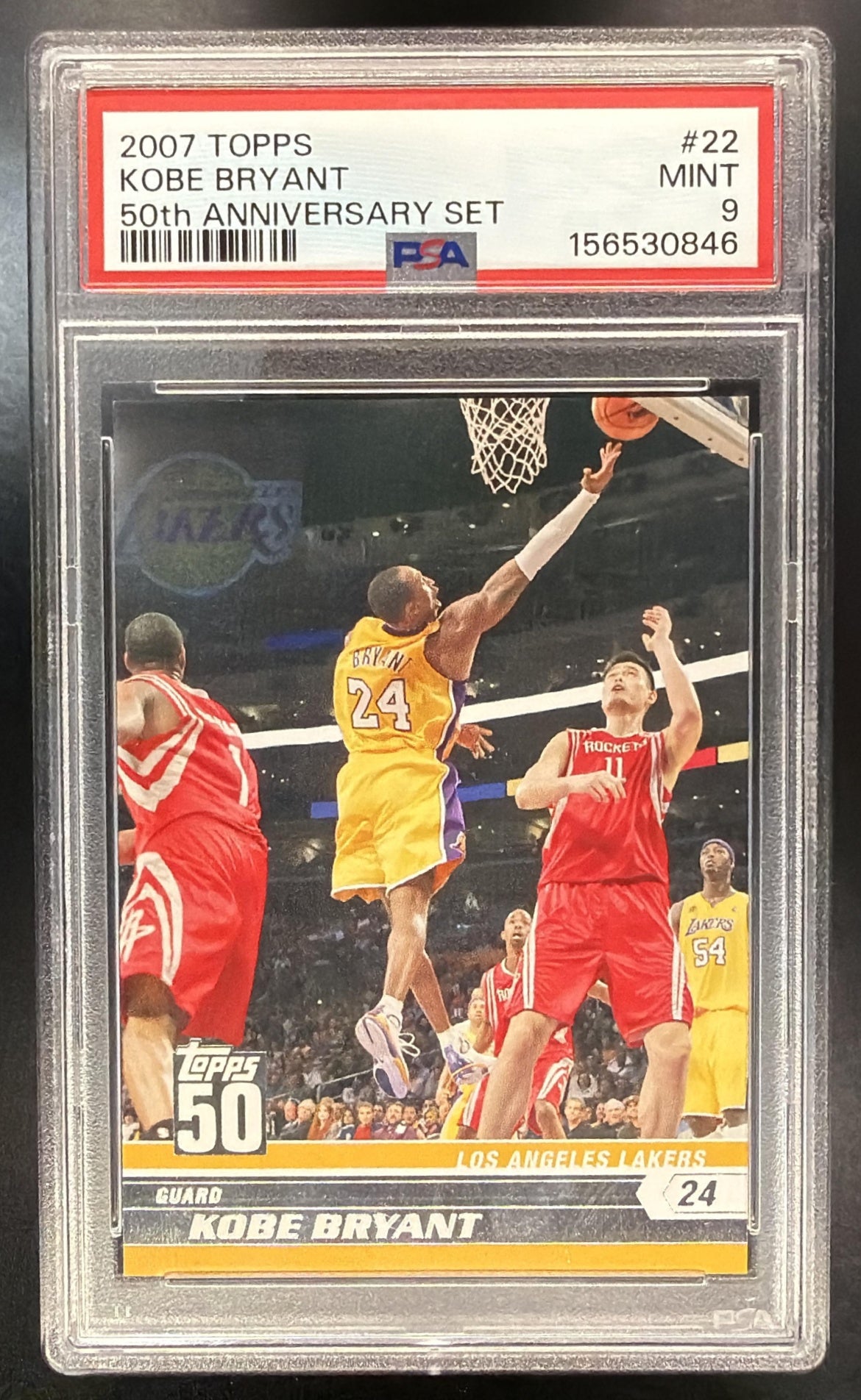 2007-08 Topps Kobe Bryant #22 50th Anniversary Set PSA 9