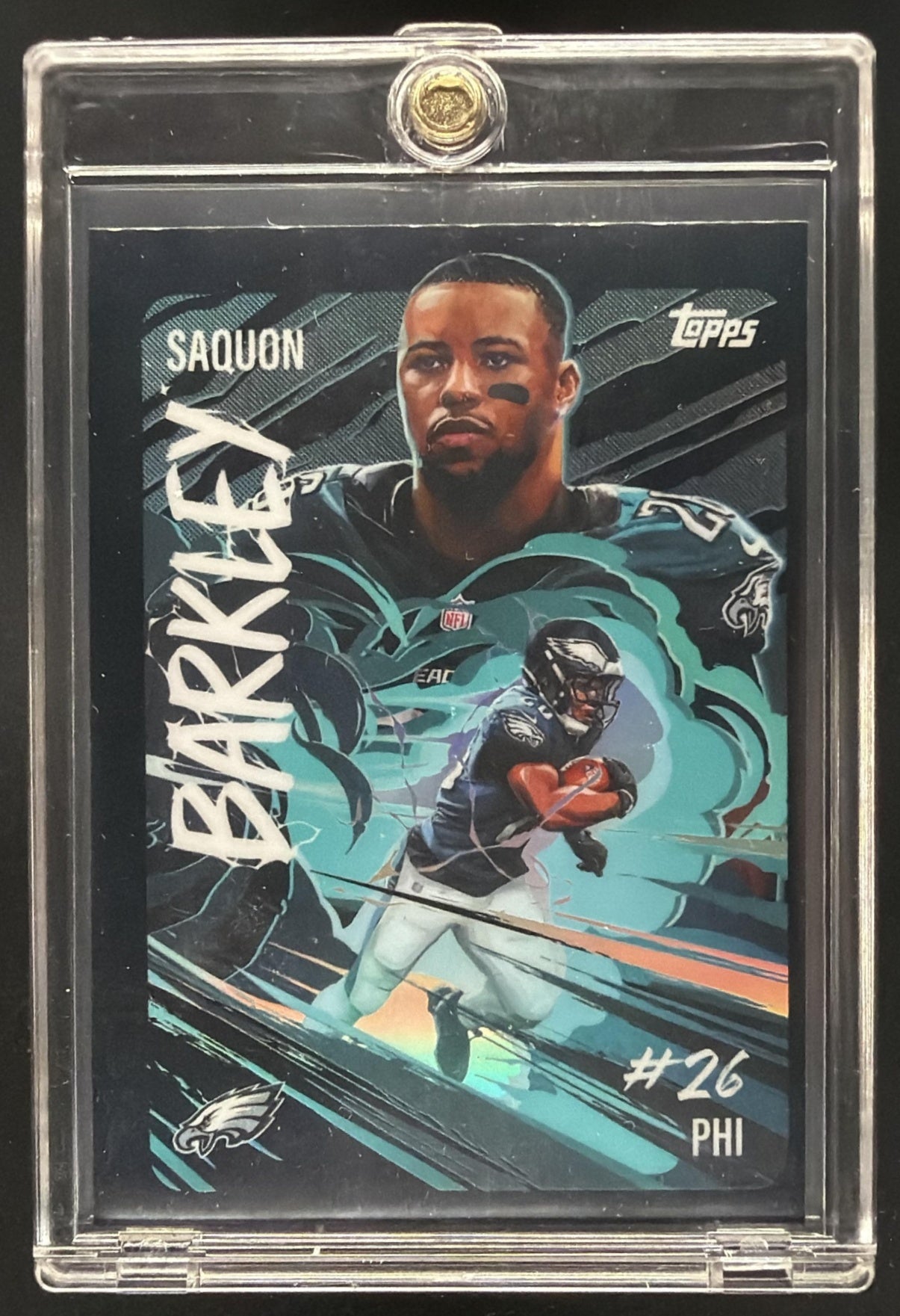 2025 Topps Chrome Saquon Barkley #UV-20 Ultra Violet SSP