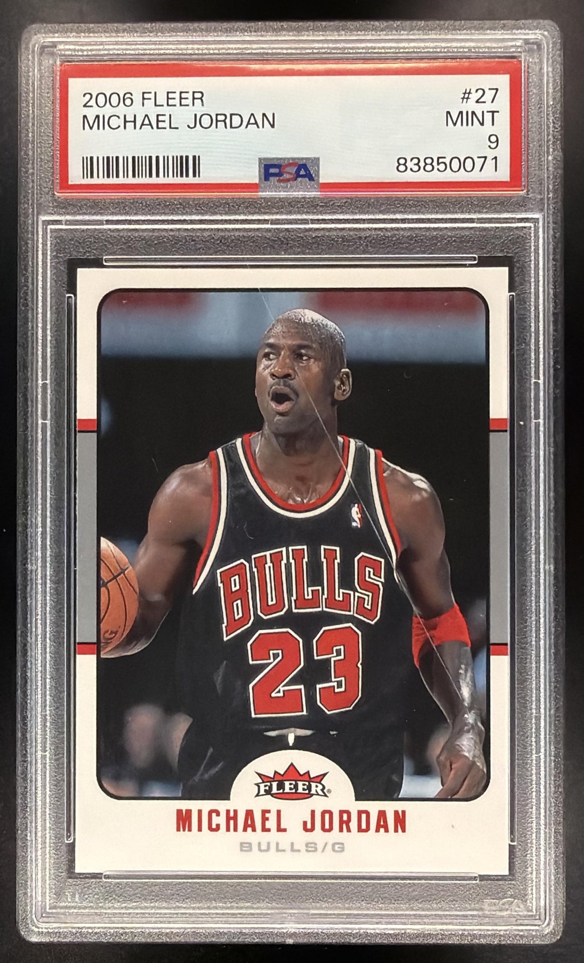 2006-07 Fleer Michael Jordan #27 PSA 9 SCRATCH