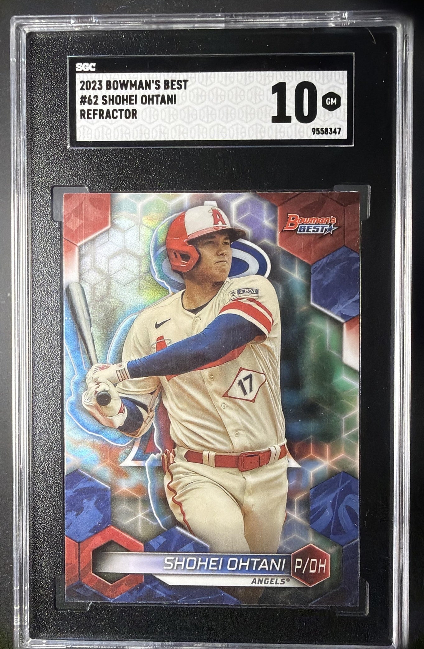 2023 Bowman's Best Shohei Ohtani #62 Refractor SGC 10