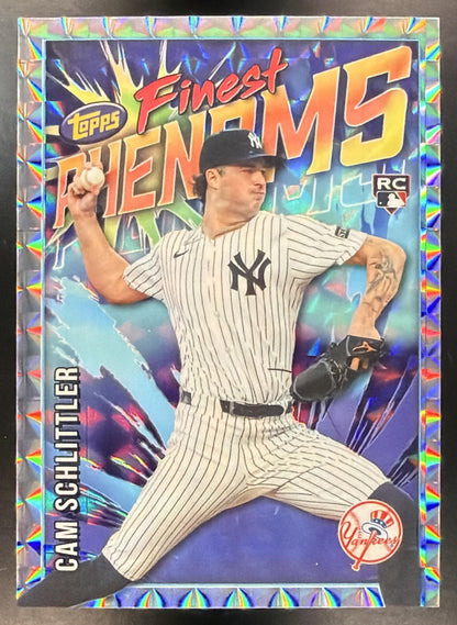 2026 Topps Finest Cam Schlittler #FP-25 Phenoms Geometric Refractor RC
