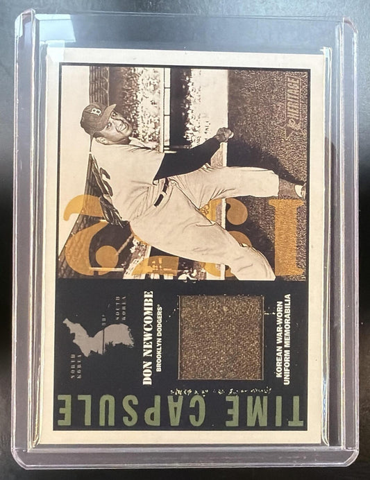2001 Topps Heritage Don Newcombe #THTC-DN TIme Capsule Korean War Worn Uniform