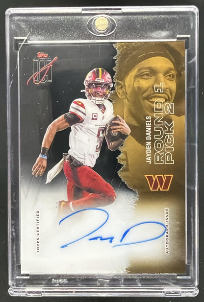 2025 Topps Signature Class Jayden Daniels #VCCCA-JD Veteran Crystal Clear Auto