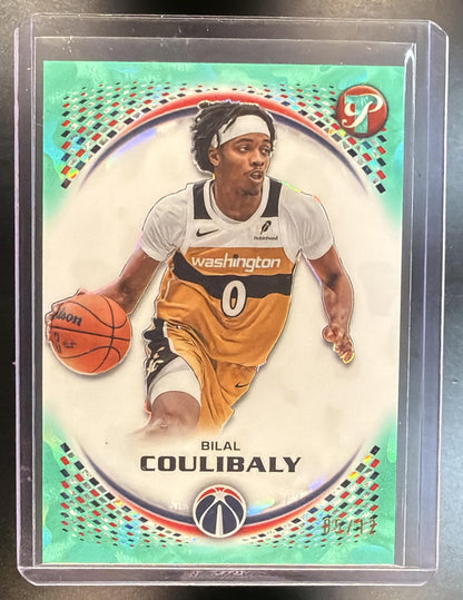 2026 Topps Pristine Bilal Coulibaly #89 Aqua 05/12 Washington Wizards