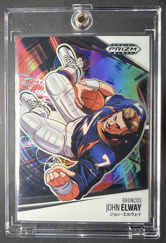 2025 Panini Prizm Black John Elway #6 Manga SSP