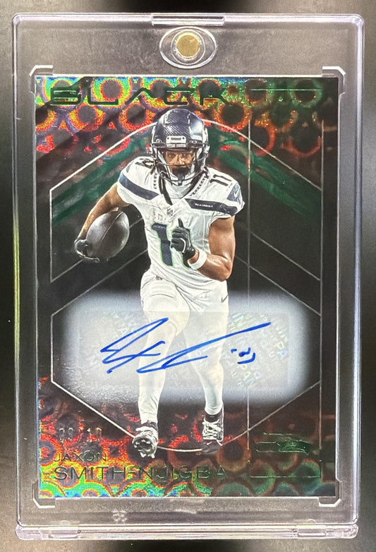 2025 Panini Black Jaxon Smith-Njigba #94 Auto Emerald /10