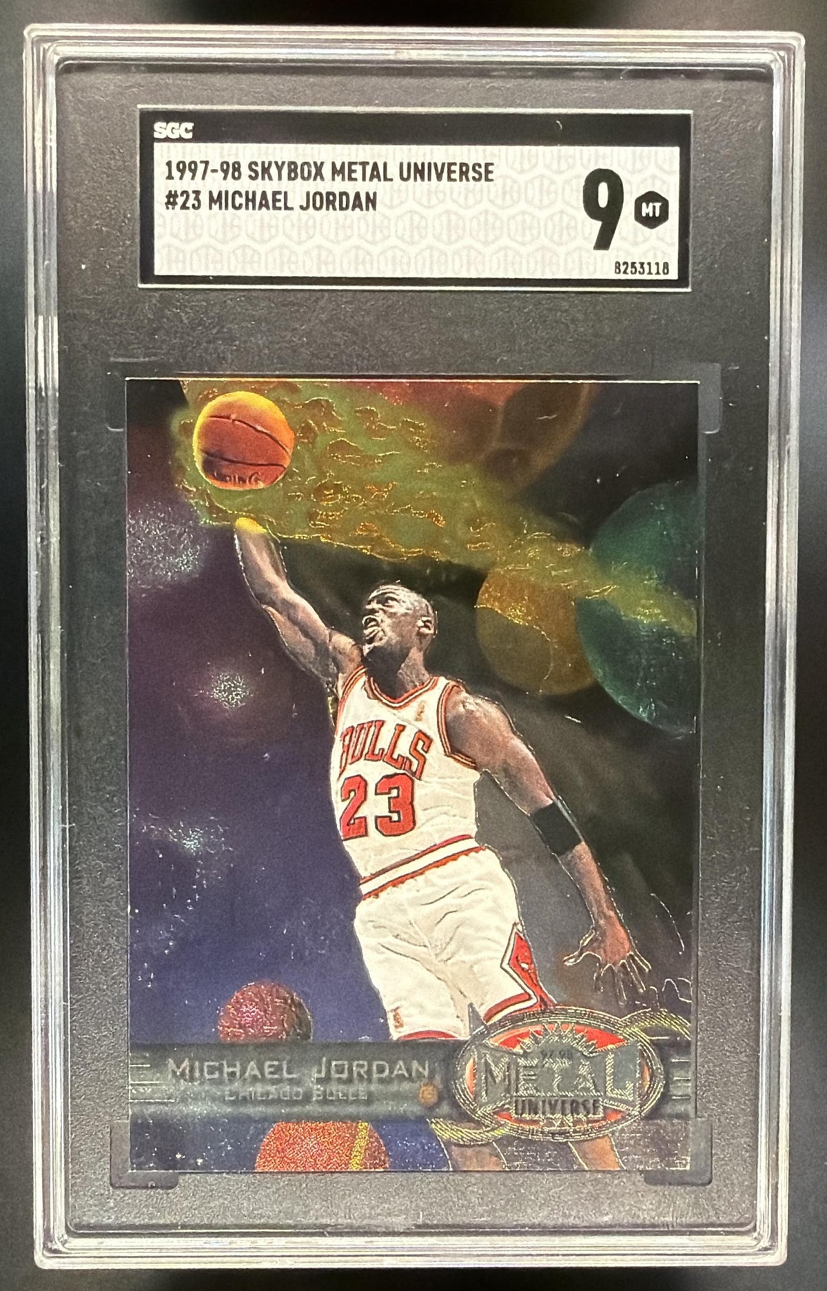 1997-98 Skybox Metal Universe Michael Jordan #23 SGC 9