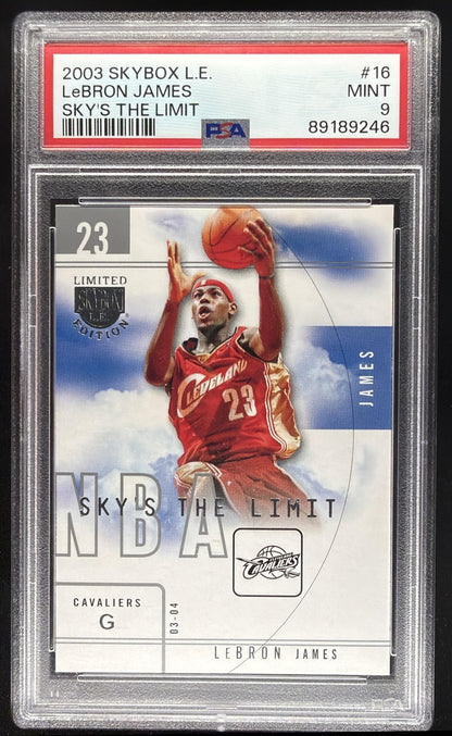 2004-05 Fleer Skybox L.E. LeBron James #23 RC PSA 9