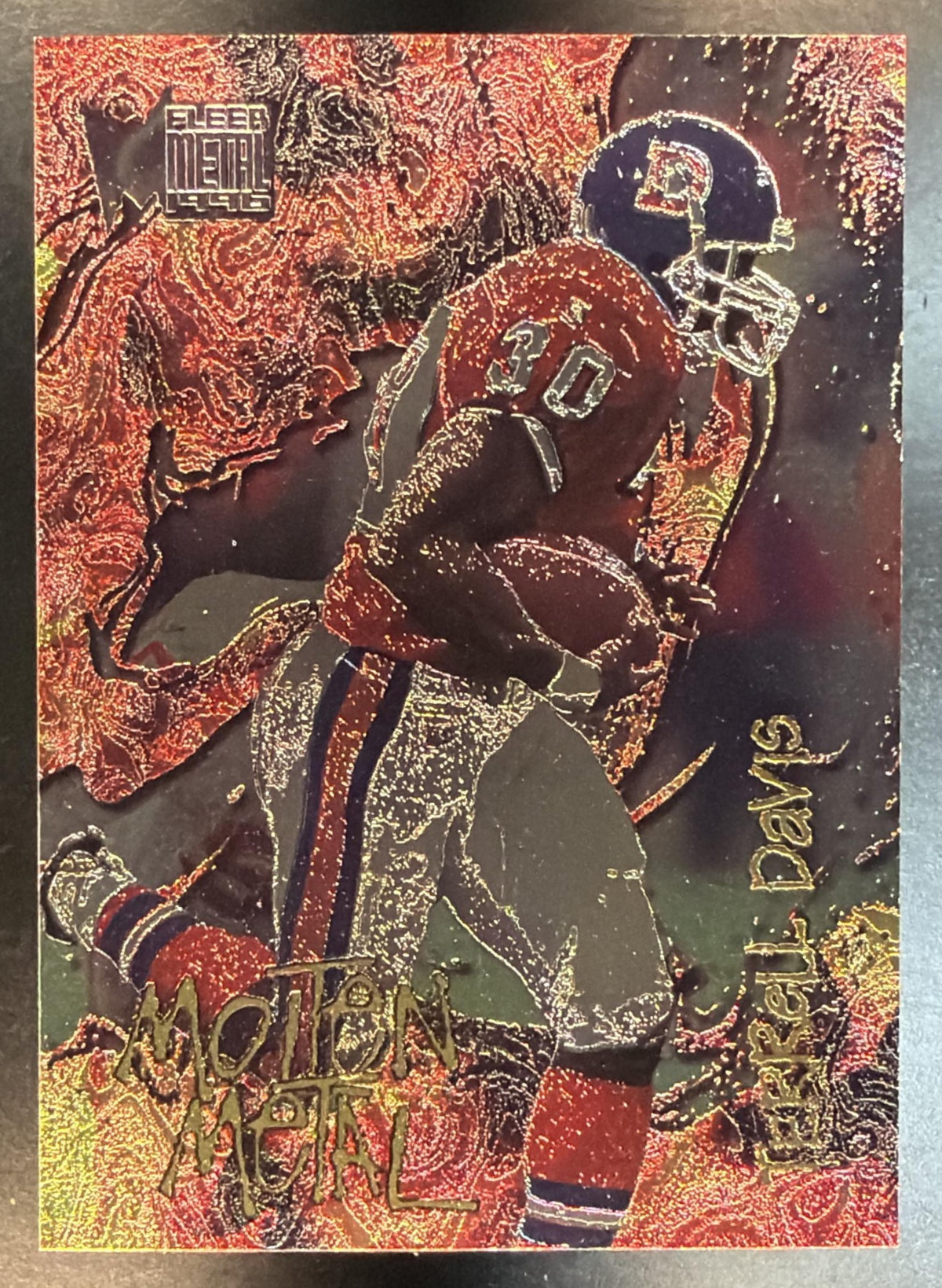 1996 Fleer Metal Terrell Davis 4 of 10 Molten Metal