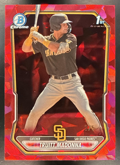 2026 Bowman Sapphire Truitt Madonna #BCP-109 Chrome 1st Red 2/5 Prospect