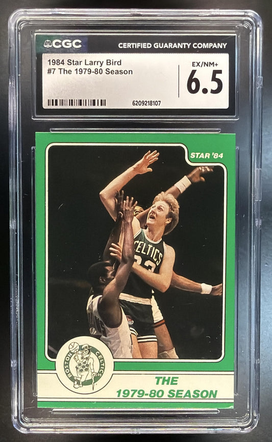 1984 Star Larry Bird #7 The 1979-80 Season CGC 6.5