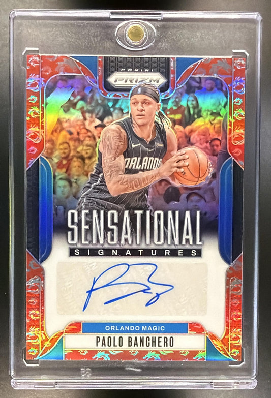 2024-25 Panini Prizm Paolo Banchero #SS-PBM Sensational Signatures Choice Auto