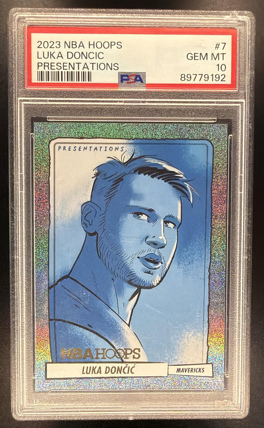2023-24 Panini Hoops Luka Doncic #7 Presentations PSA 10