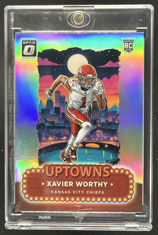 2024 Panini Donruss Optic Xavier Worthy #7 Uptowns RC SSP