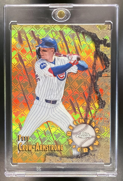 2026 Topps Chrome Pete Crow-Armstrong #WC-7 Wrecking Crew Gold /50