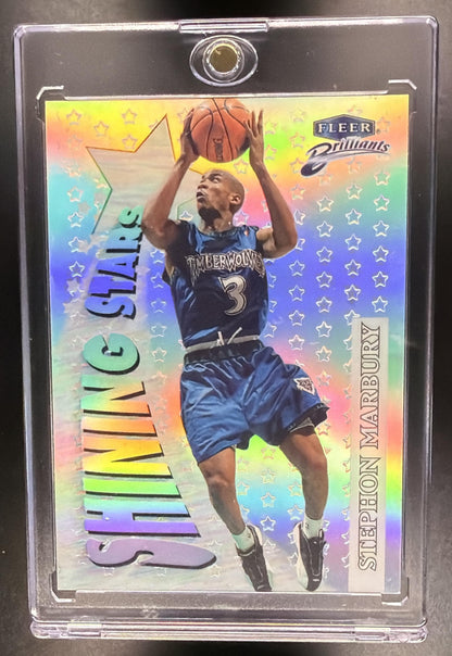 1998-99 Fleer Brilliants Stephon Marbury #13 SS Shining Stars Pulsars