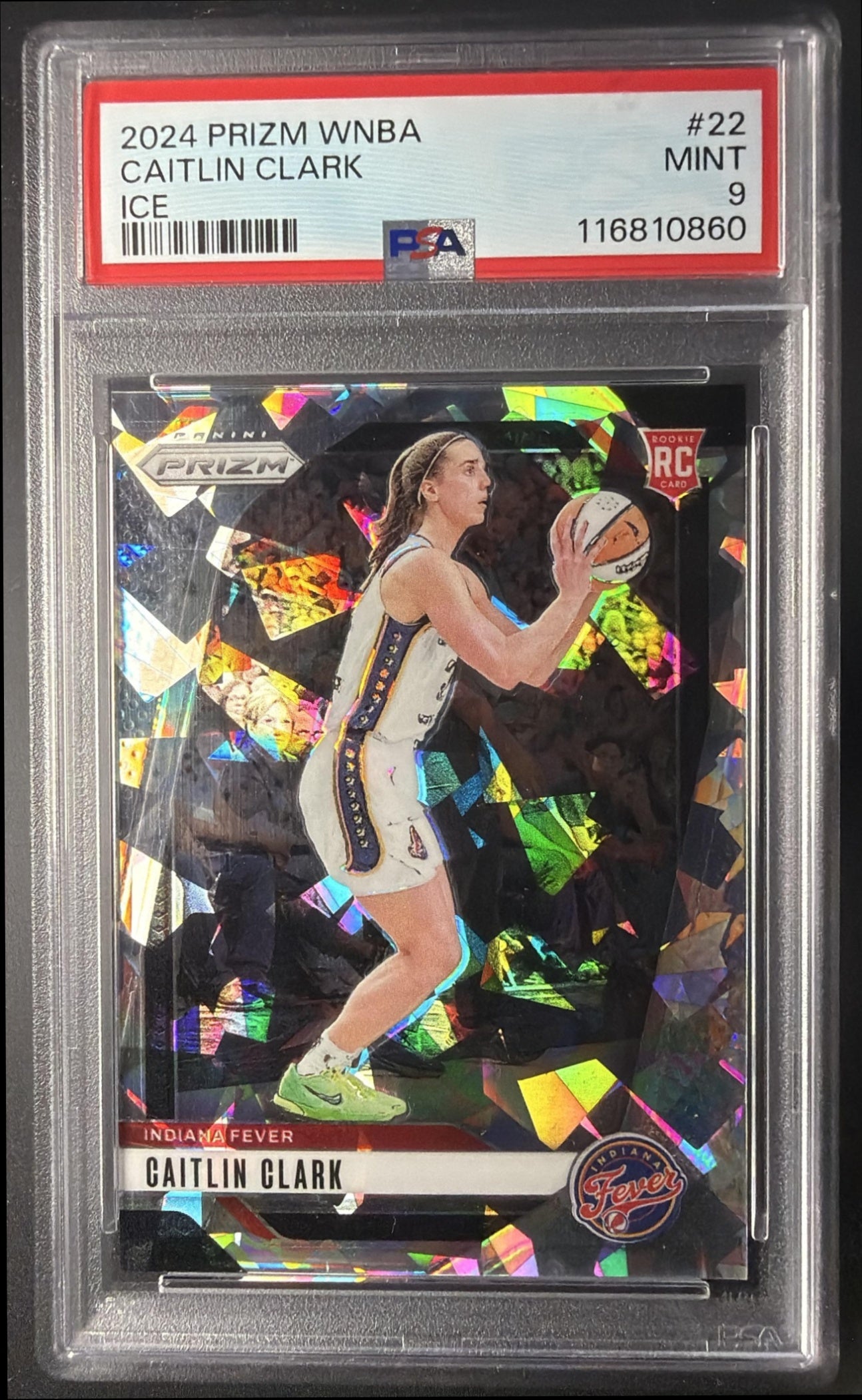 2024 Panini WNBA Prizm Caitlin Clark #22 Ice RC PSA 9