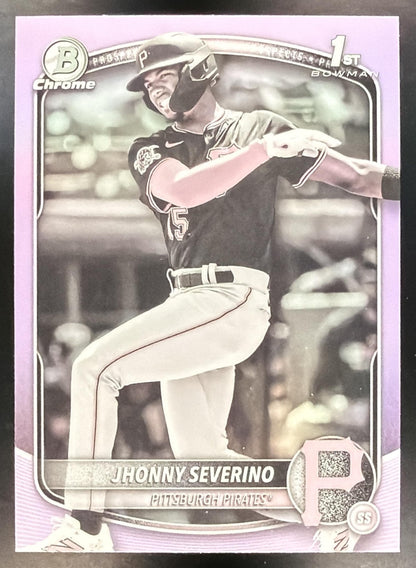 2025 Bowman Chrome Jhonny Severino #BCP-233 Pearl Refractor 1st Prospect